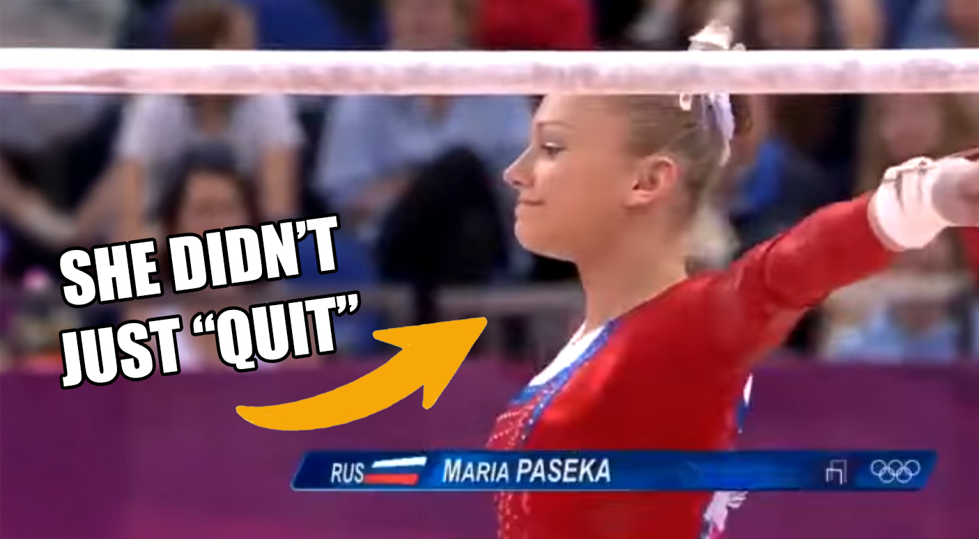 No, Maria Paseka didn't quit at the Olympics